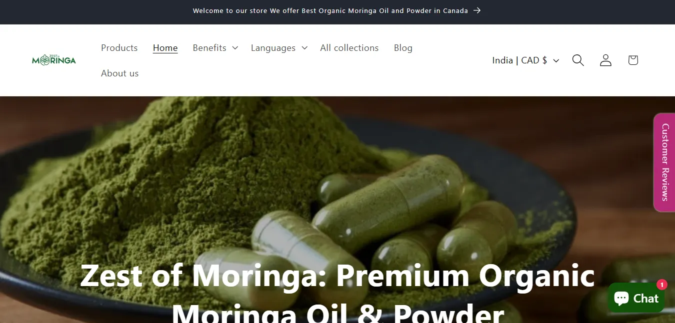 Zest of Moringa